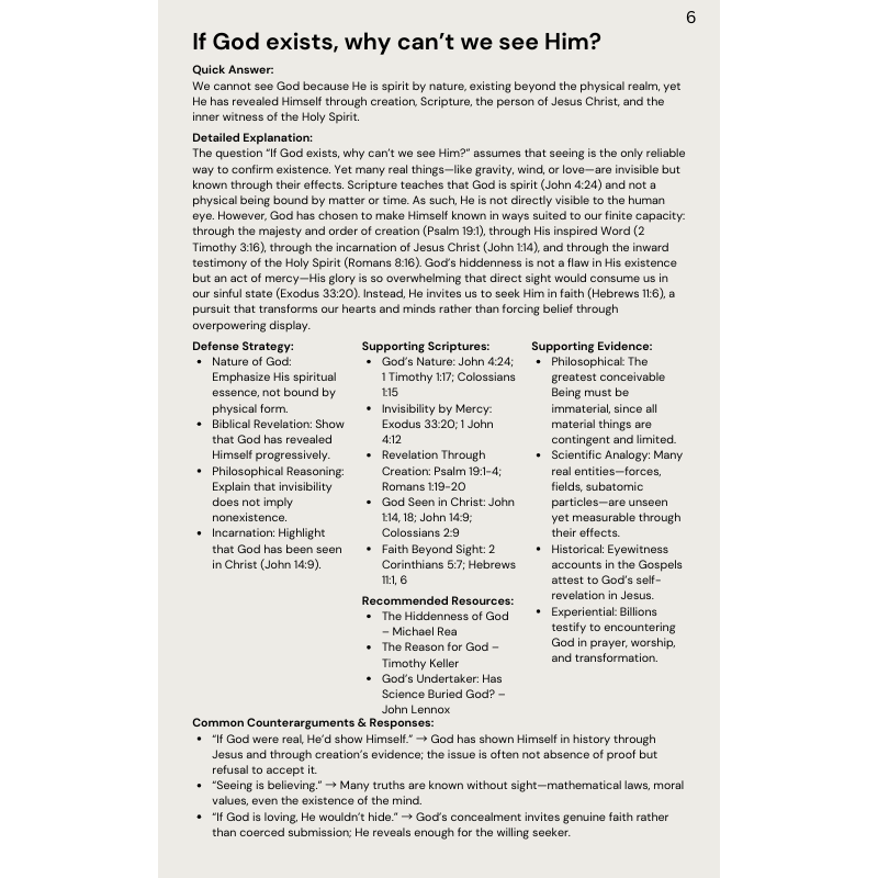 55 Definitive Defenses for Christianity’s most Common Criticisms