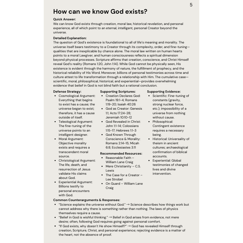 55 Definitive Defenses for Christianity’s most Common Criticisms