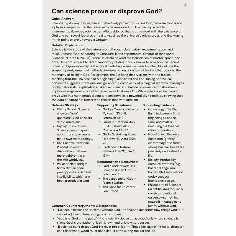 55 Definitive Defenses for Christianity’s most Common Criticisms